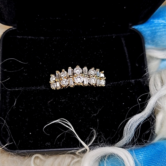 Zales Jewelry - Natural diamond anniversary ring/band yellow gold